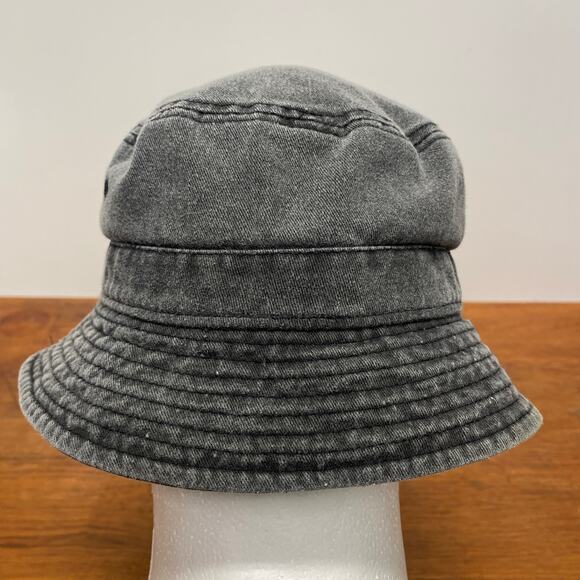 Urban Outfitters Vented Charcoal Gray Unisex Bucket Hat Inner Band Size 22.5” - Picture 6 of 8